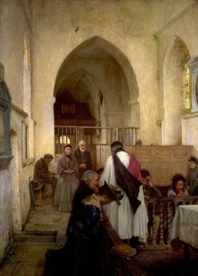 Sacrament Sunday by William Teulon Blandford Fletcher